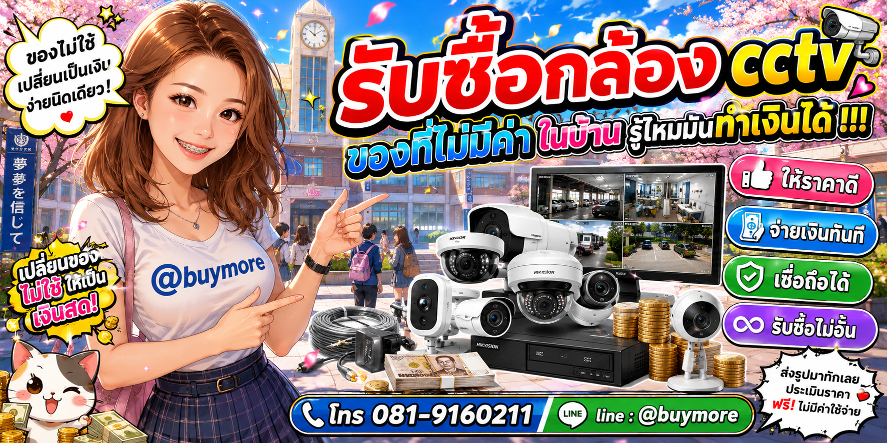 รับซื้อกล้อง CCTV รับซื้อไม่อั้น จะเยอะแค่ไหนก็ประเมินได้