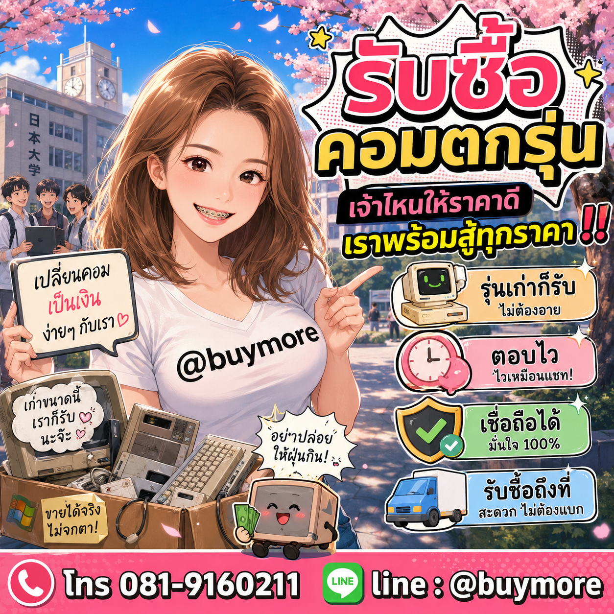 รับซื้อของมือสอง เปลี่ยนของเก่าเป็นเงินสด ง่าย ๆ กับ Buymore