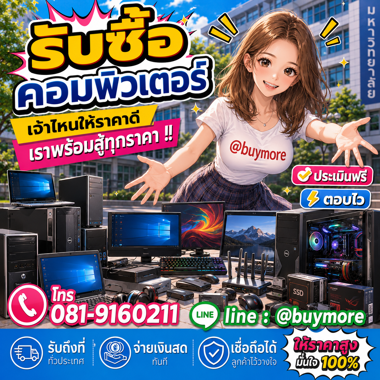 รับซื้อของมือสอง เปลี่ยนของเก่าเป็นเงินสด ง่าย ๆ กับ Buymore