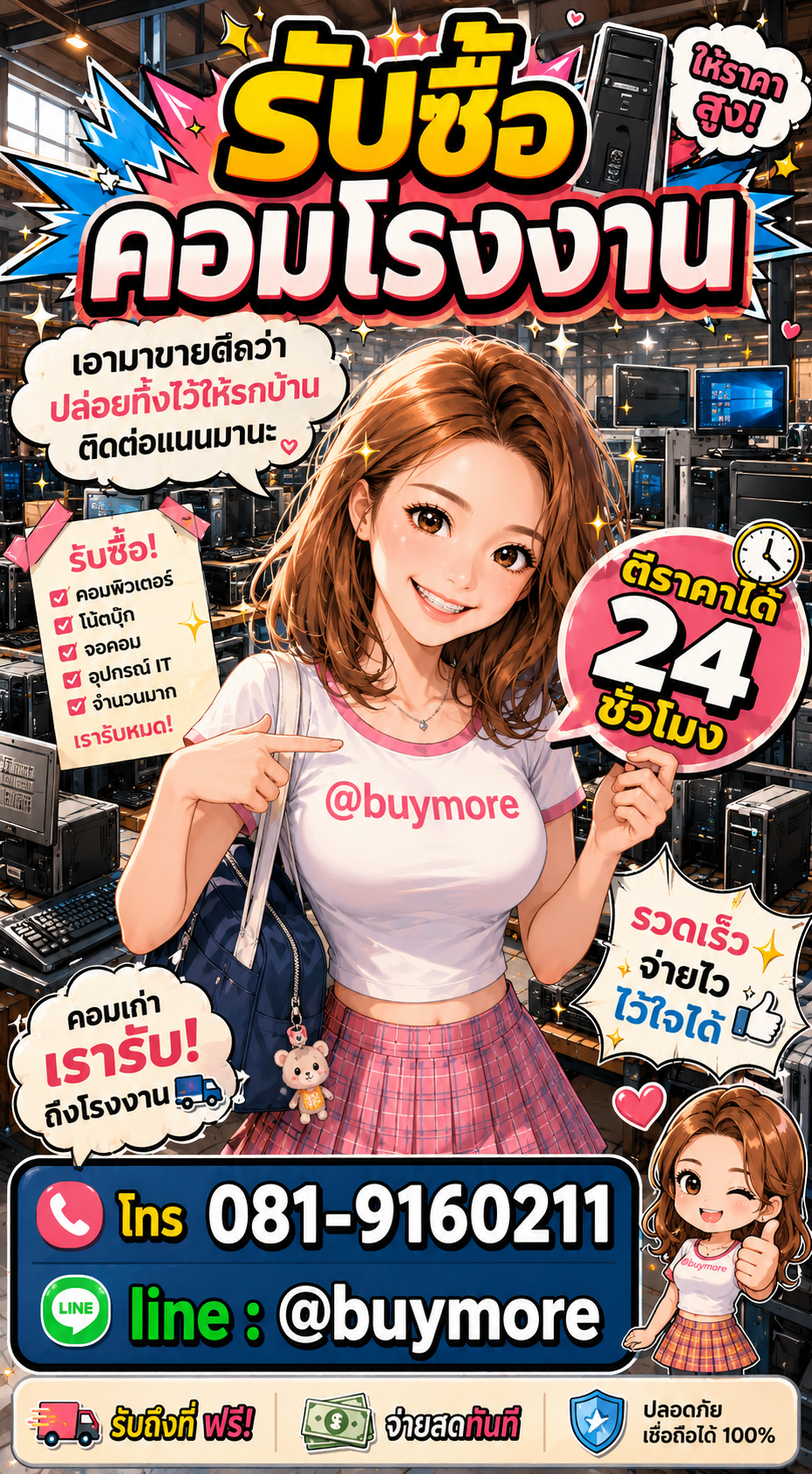 รับซื้อคอมโรงงาน Buymore.in.th ติดต่อประเมินราคา 24 ชั่วโมง