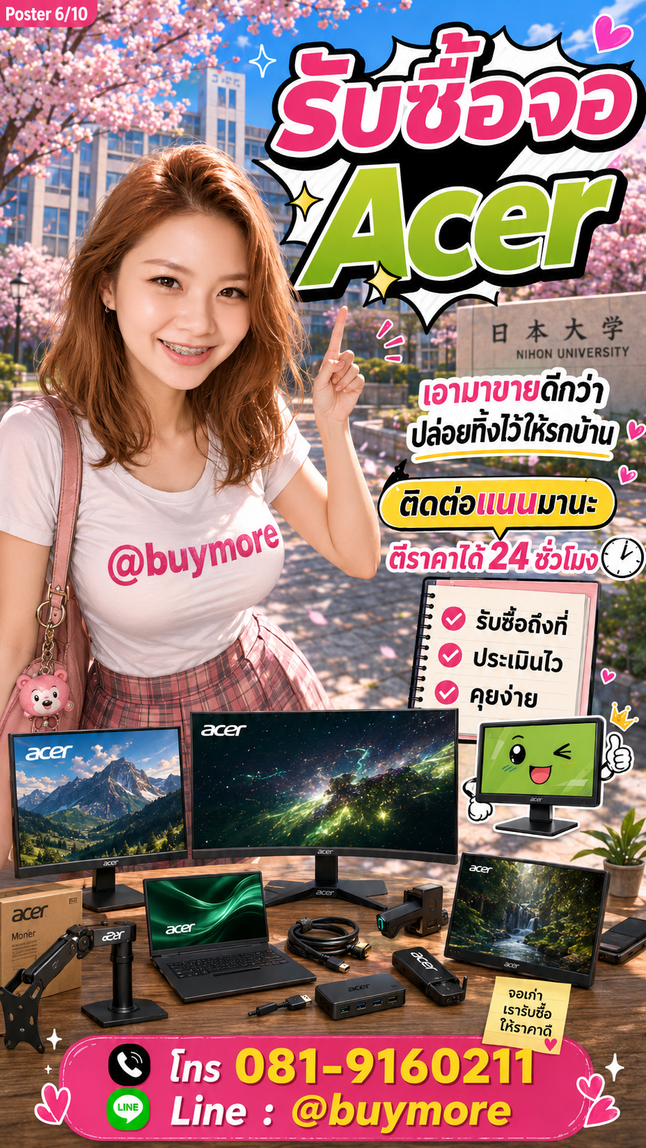 รับซื้อจอ Acer Buymore.in.th ติดต่อประเมินราคา 24 ชั่วโมง