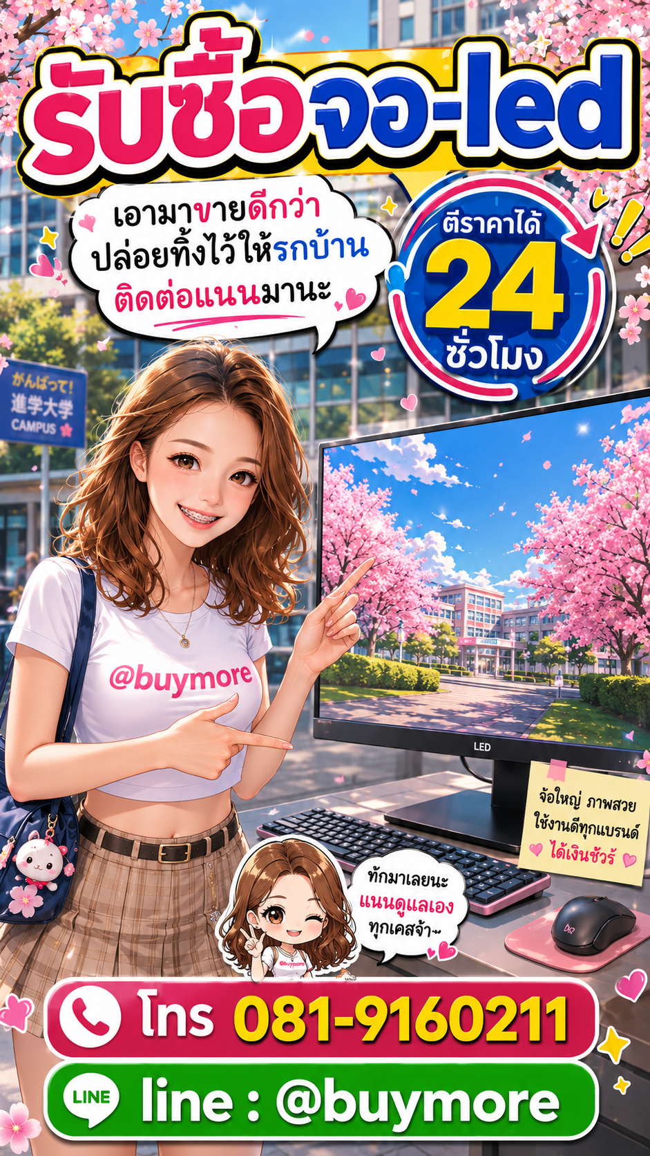 รับซื้อจอ LCD Buymore.in.th ติดต่อประเมินราคา 24 ชั่วโมง