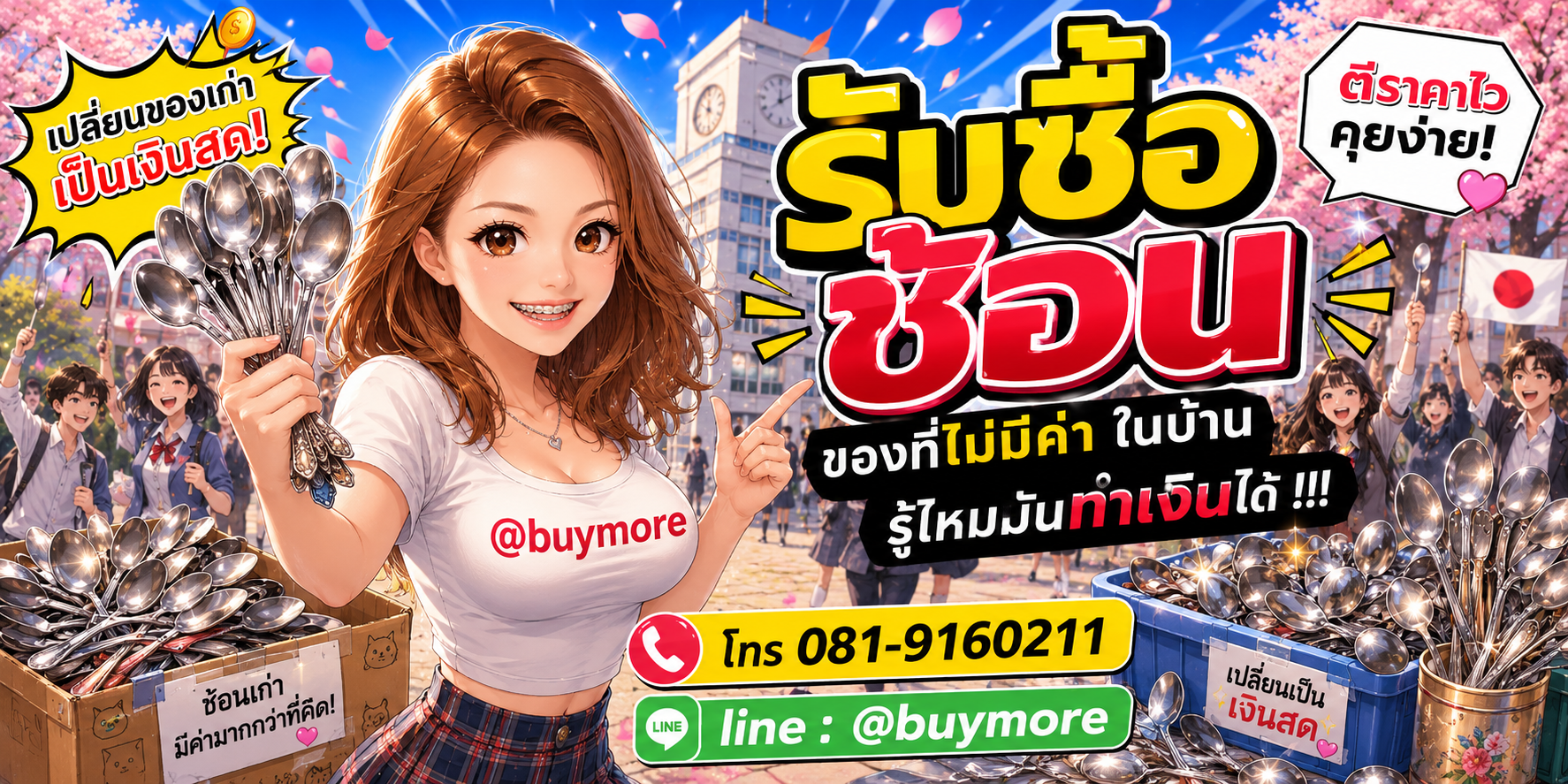รับซื้อช้อน รับซื้อไม่อั้น จะเยอะแค่ไหนก็รับซื้อได้หมด