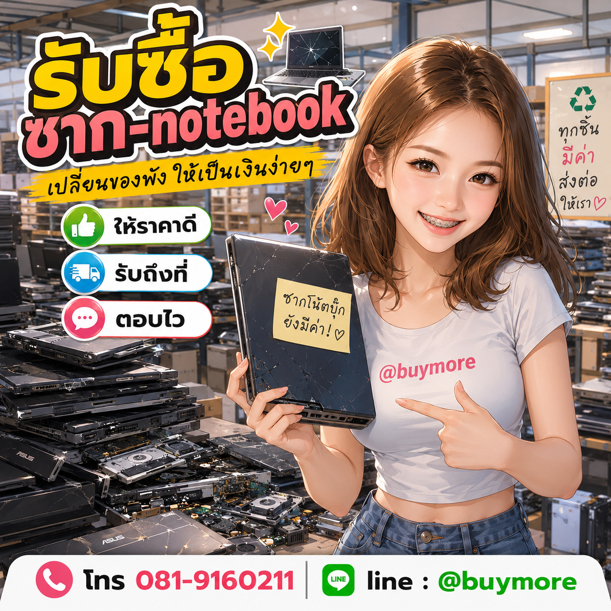 รับซื้อของมือสอง เปลี่ยนของเก่าเป็นเงินสด ง่าย ๆ กับ Buymore