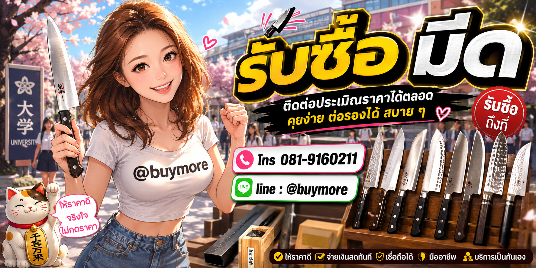รับซื้อของมือสอง ติดต่อประเมินราคาได้ตลอด คุยง่าย ต่อรองได้สบาย ๆ