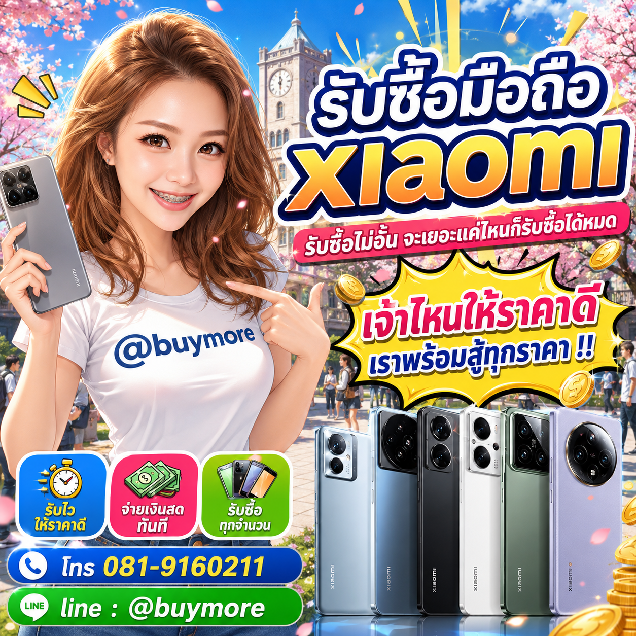 Buymore รับซื้อมือถือ xiaomiและมีสินค้ามือสองราคาพิเศษ