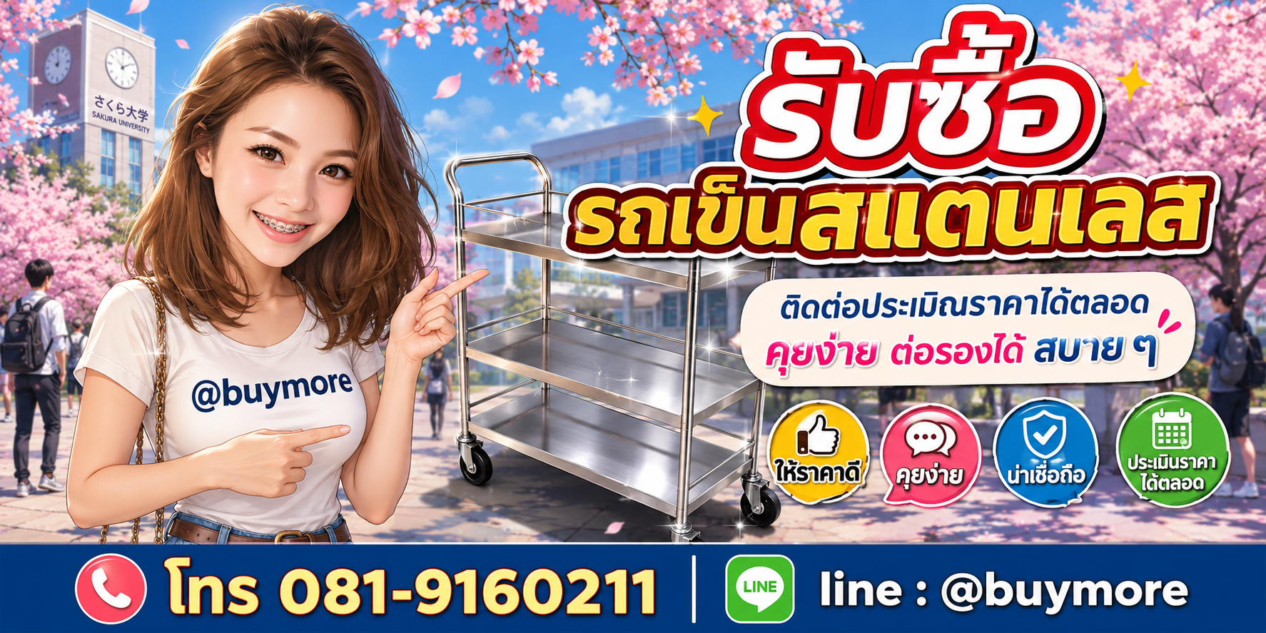 รับซื้อของมือสอง ติดต่อประเมินราคาได้ตลอด คุยง่าย ต่อรองได้สบาย ๆ
