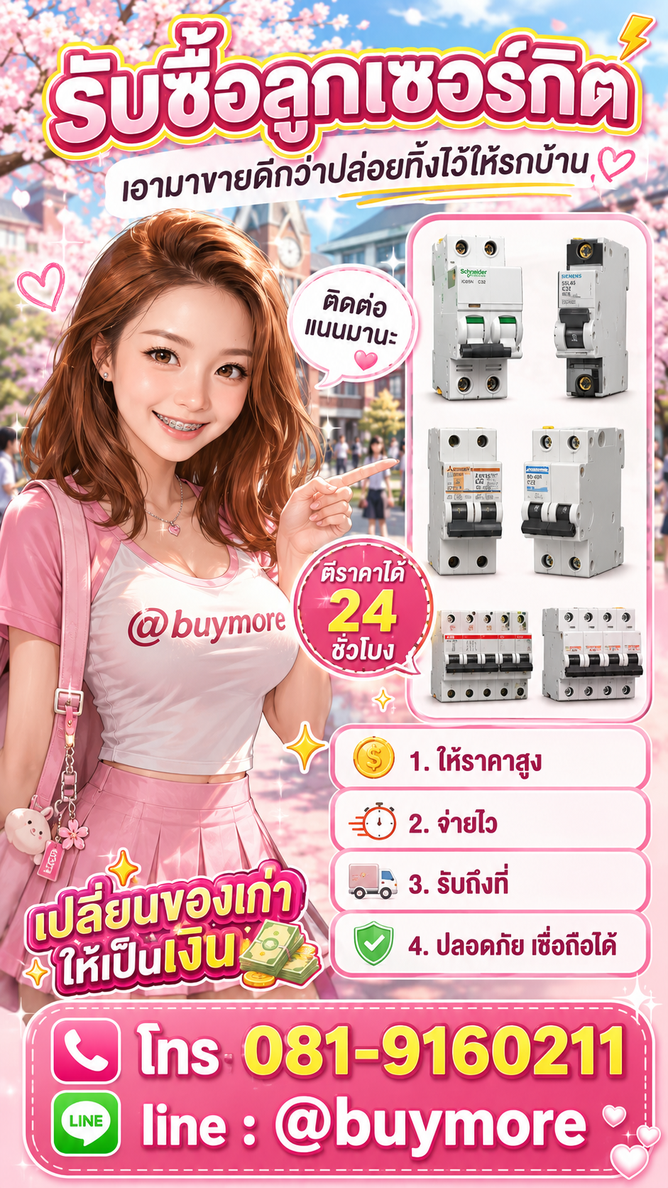 รับซื้อลูกเซอร์กิต Buymore.in.th ติดต่อประเมินราคา 24 ชั่วโมง