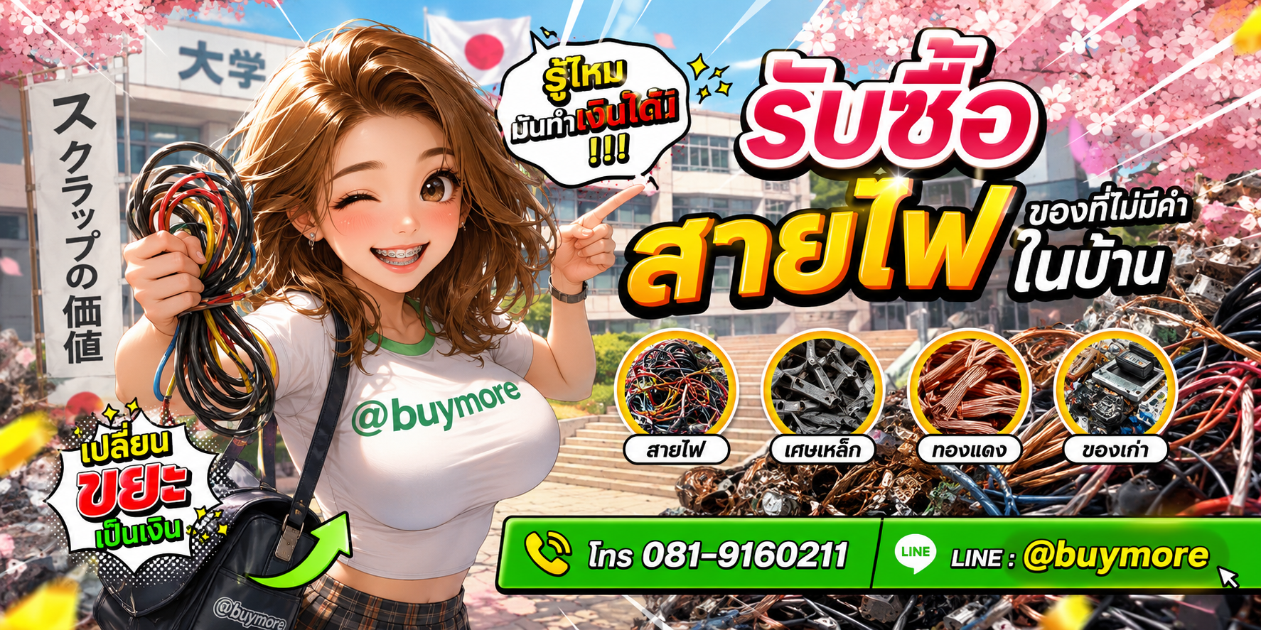 รับซื้อสายไฟ รับซื้อไม่อั้น จะเยอะแค่ไหนก็รับซื้อได้หมด