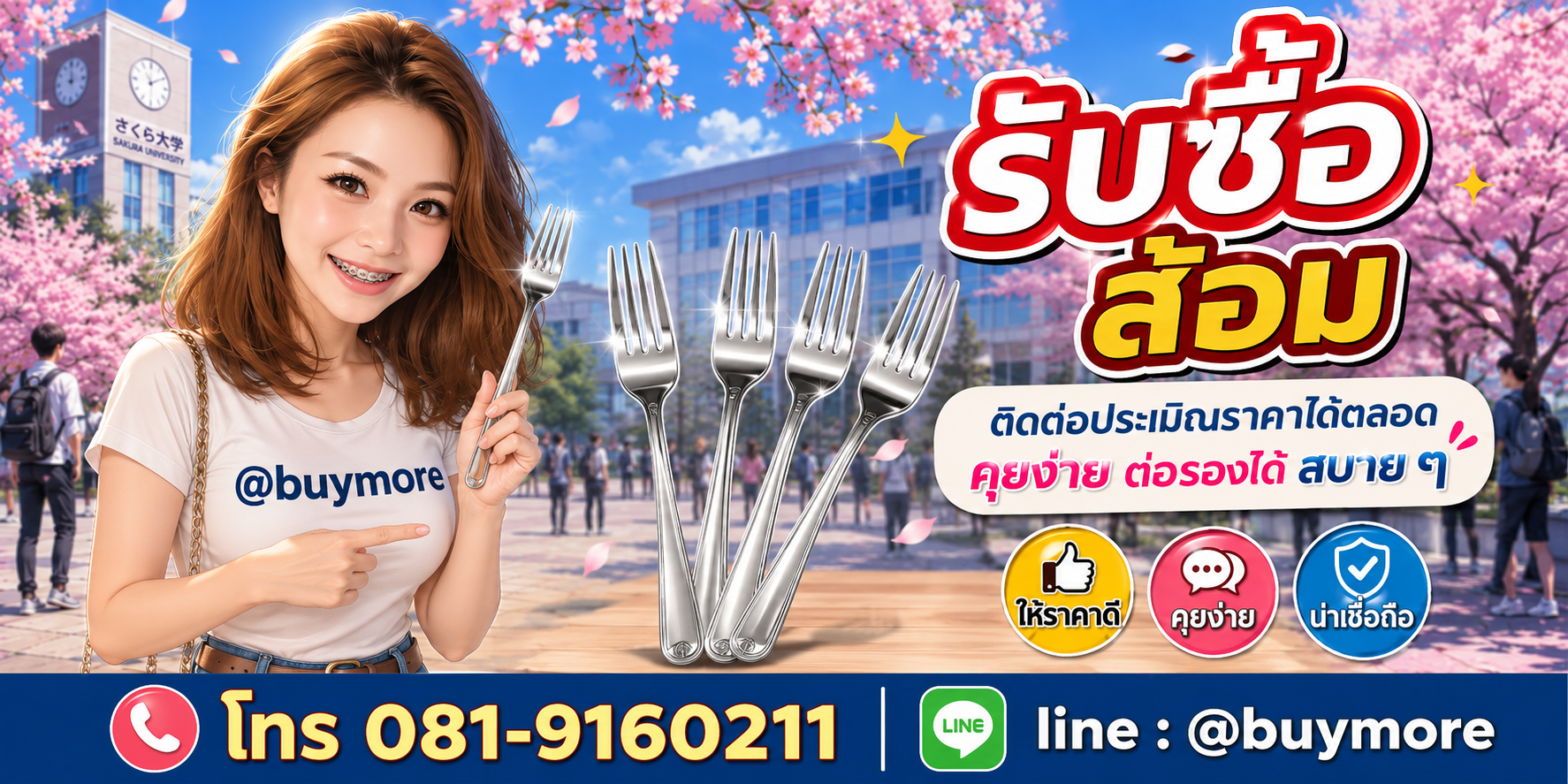 รับซื้อของมือสอง ติดต่อประเมินราคาได้ตลอด คุยง่าย ต่อรองได้สบาย ๆ