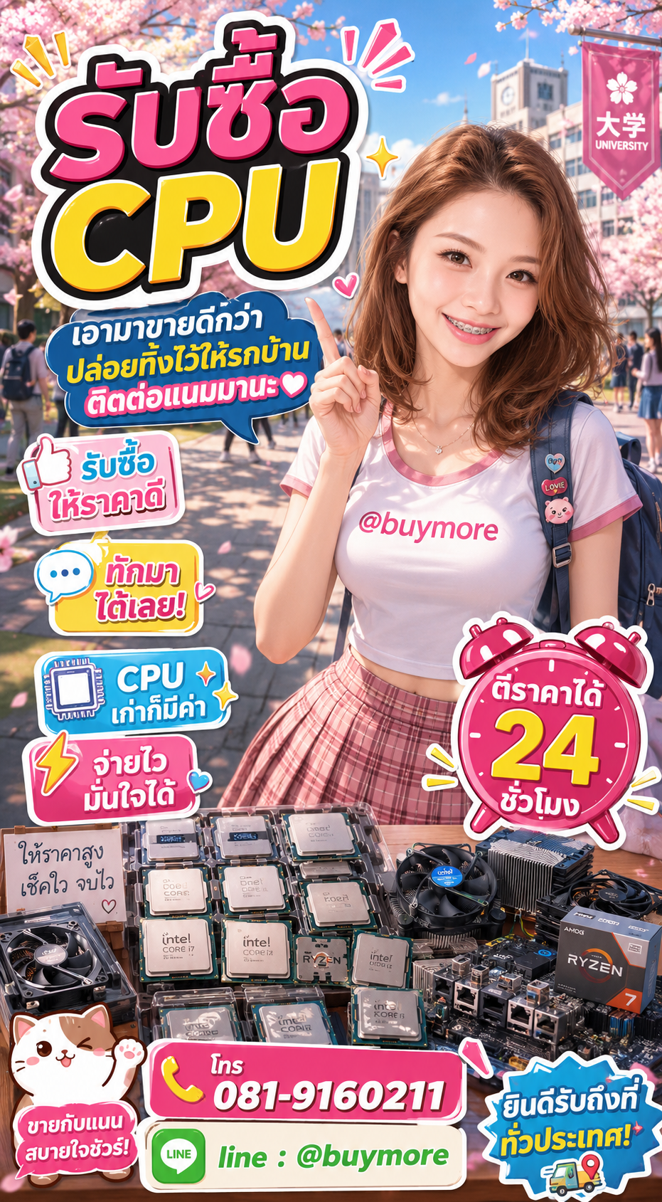 รับซื้อ   CPU Buymore.in.th ติดต่อประเมินราคา 24 ชั่วโมง