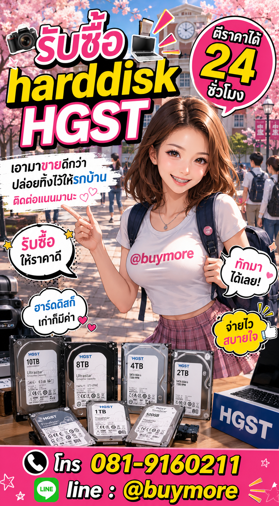 รับซื้อ harddisk hgst Buymore.in.th ติดต่อประเมินราคา 24 ชั่วโมง