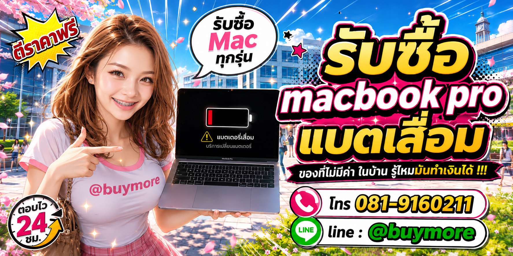 รับซื้อ macbook pro แบตเสื่อมจำนวนมาก รับซื้อเหมา