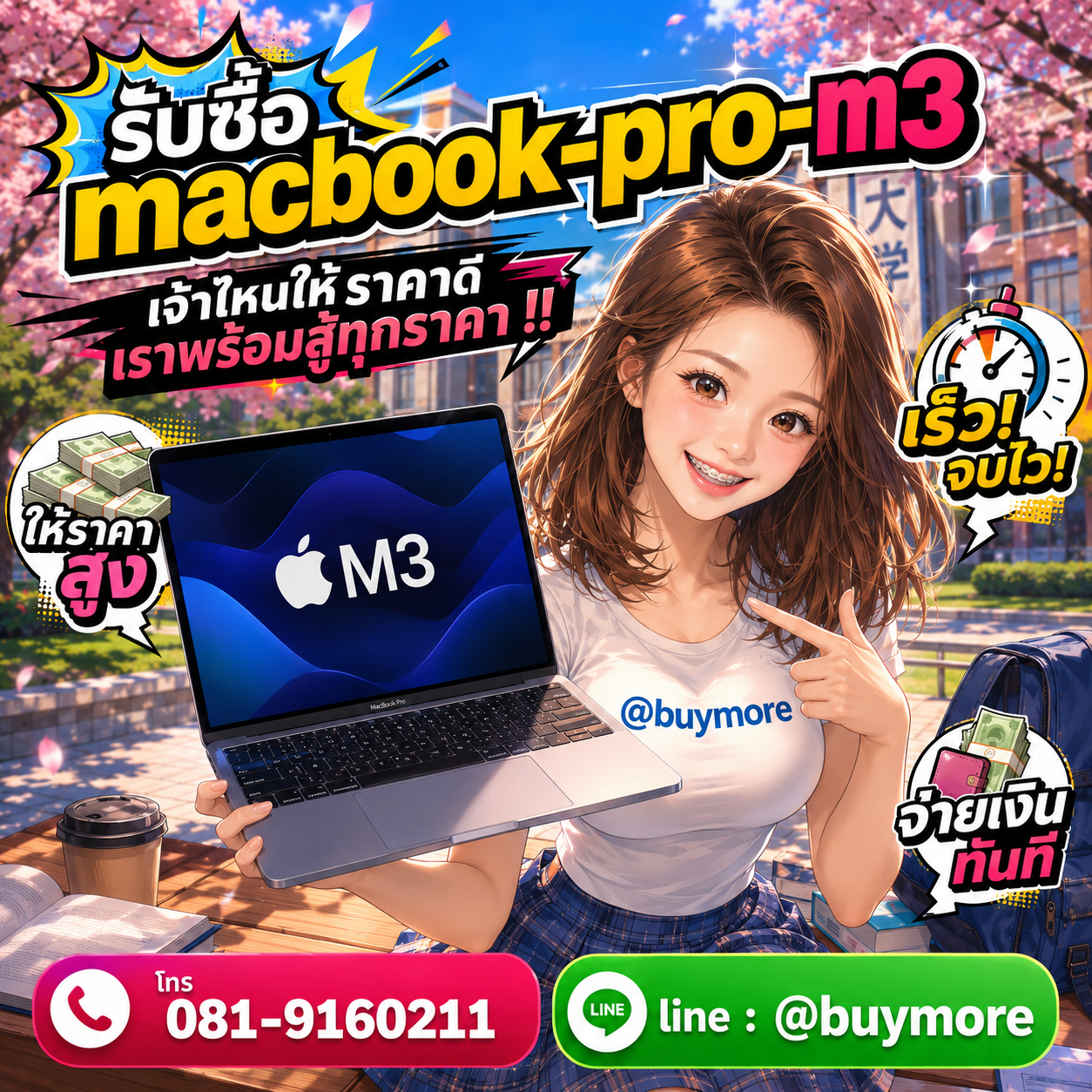 ขาย macbook pro m3 มือสองให้ได้ราคาดี