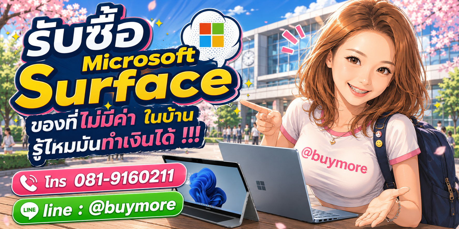 รับซื้อmicrosoft surface รับซื้อไม่อั้น จะเยอะแค่ไหนก็รับซื้อได้หมด