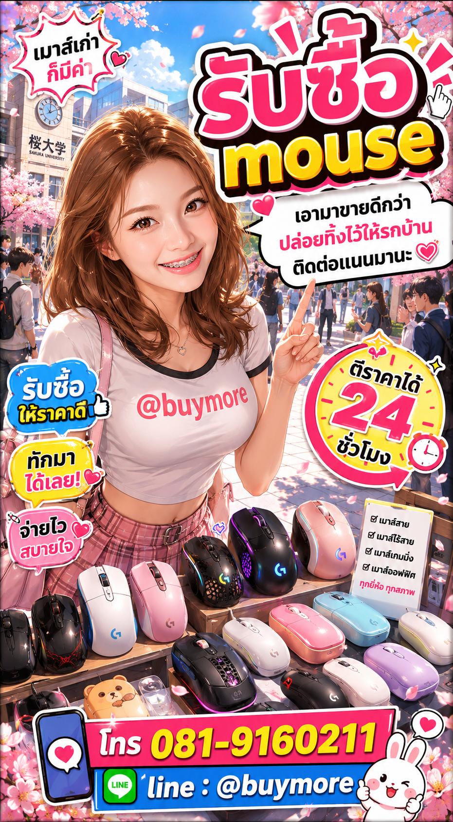 รับซื้อmouse Buymore.in.th ติดต่อประเมินราคา 24 ชั่วโมง