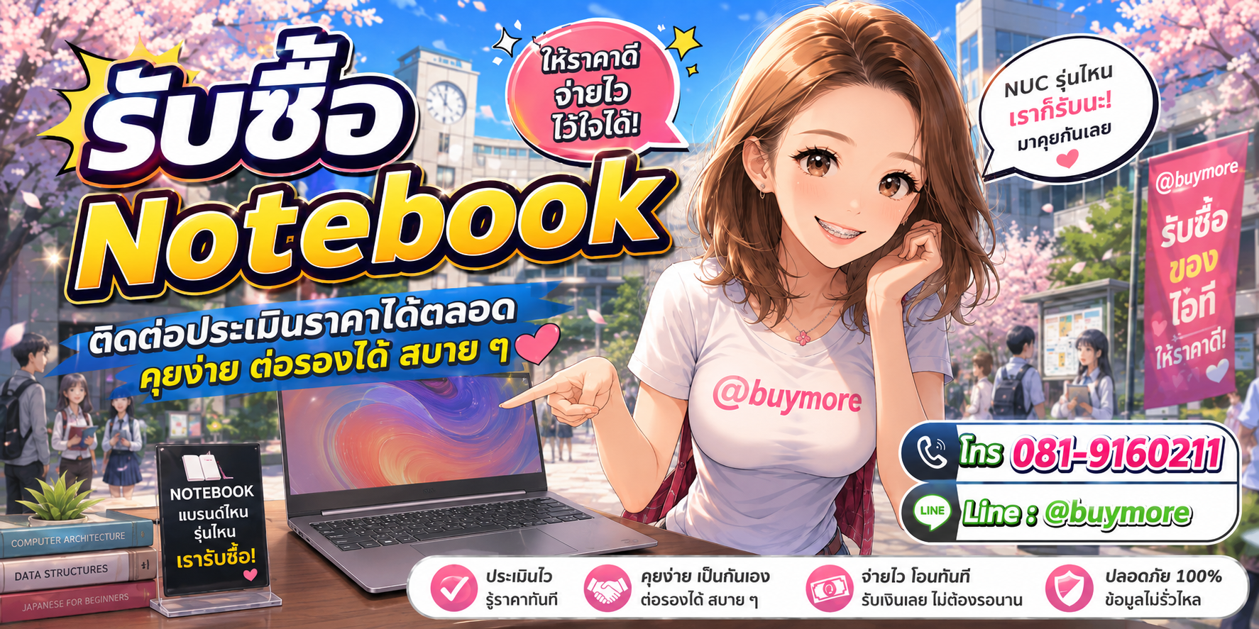 รับซื้อของมือสอง ติดต่อประเมินราคาได้ตลอด คุยง่าย ต่อรองได้สบาย ๆ