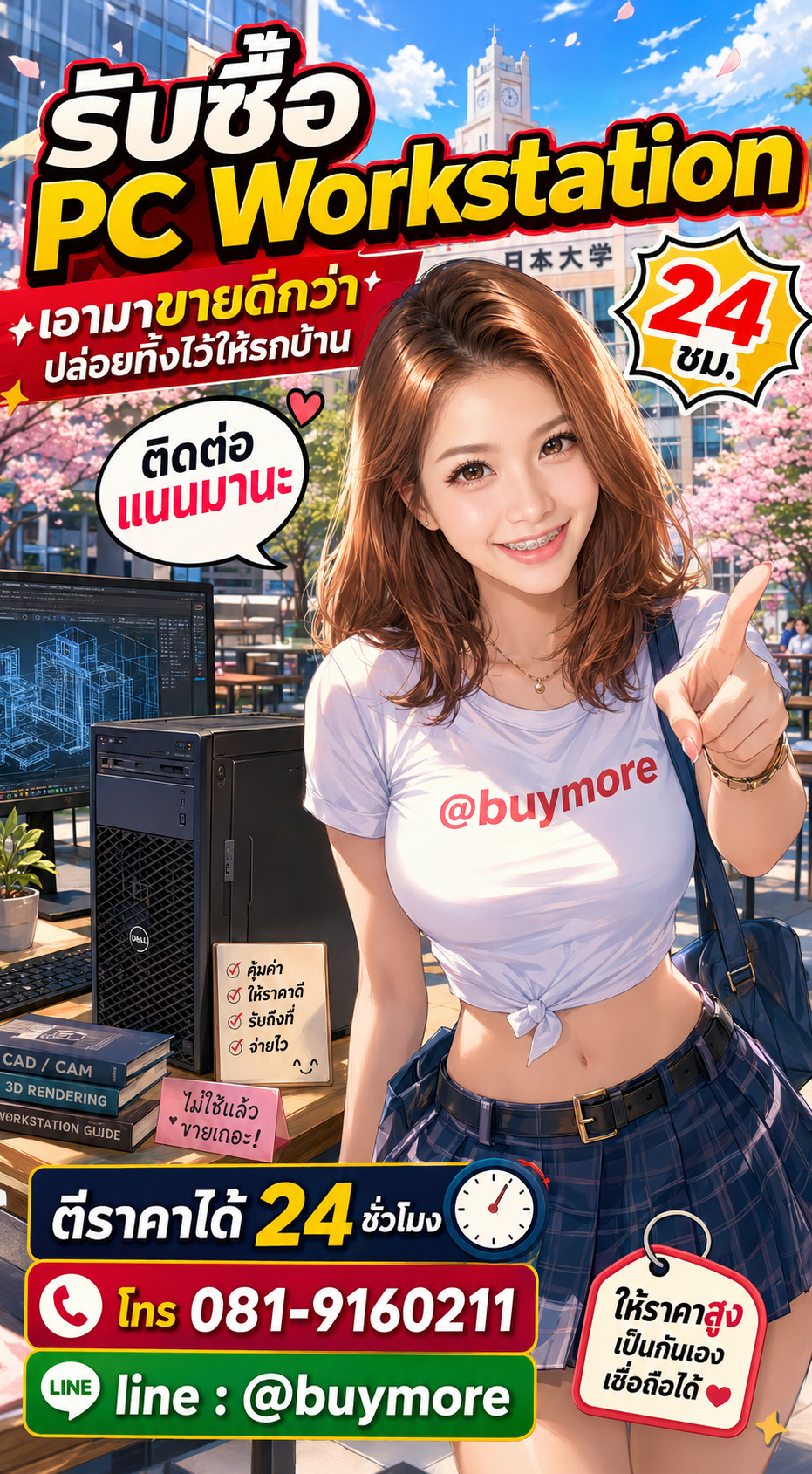 รับซื้อ PC Workstation Buymore.in.th ติดต่อประเมินราคา 24 ชั่วโมง