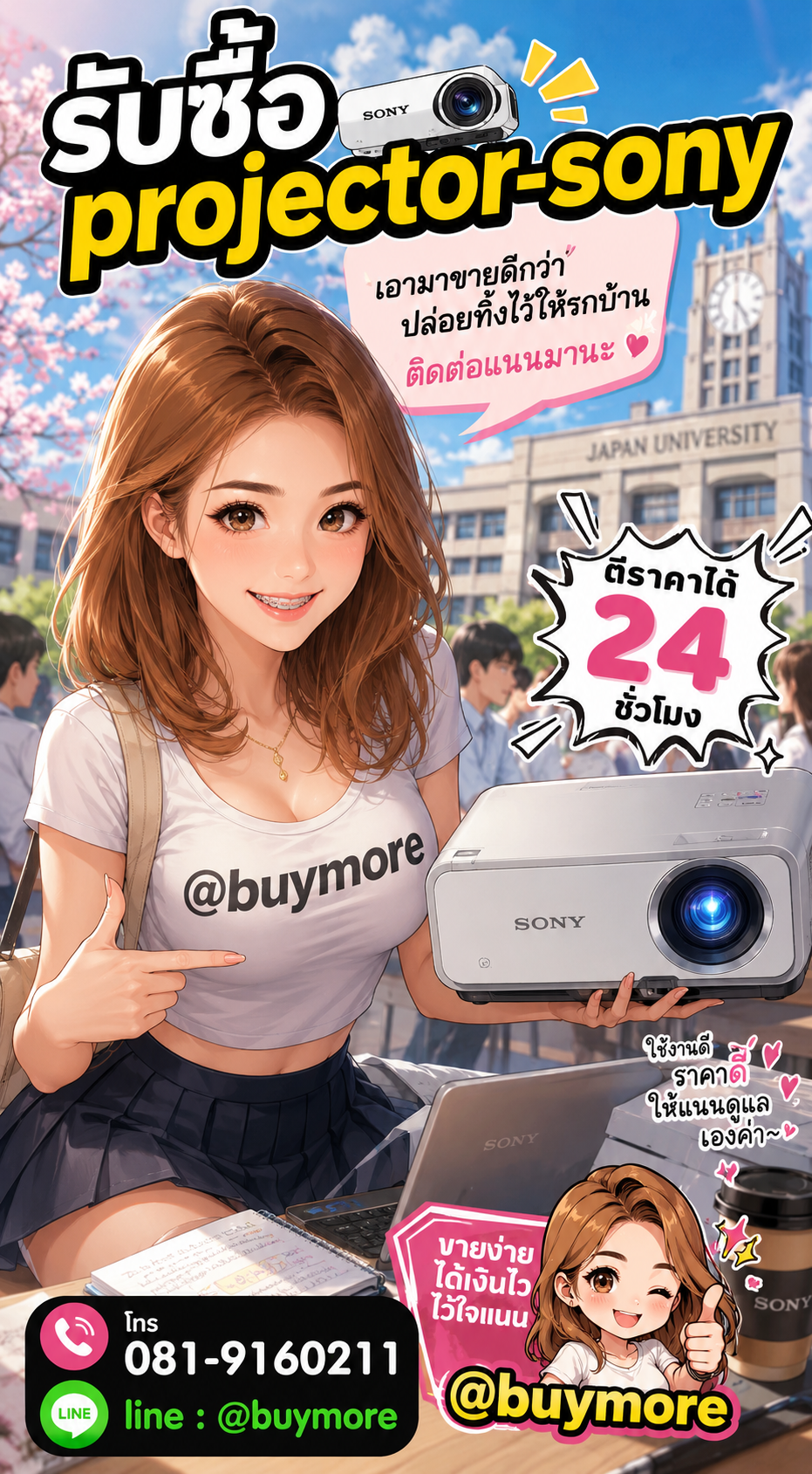 รับซื้อprojector sony Buymore.in.th ติดต่อประเมินราคา 24 ชั่วโมง