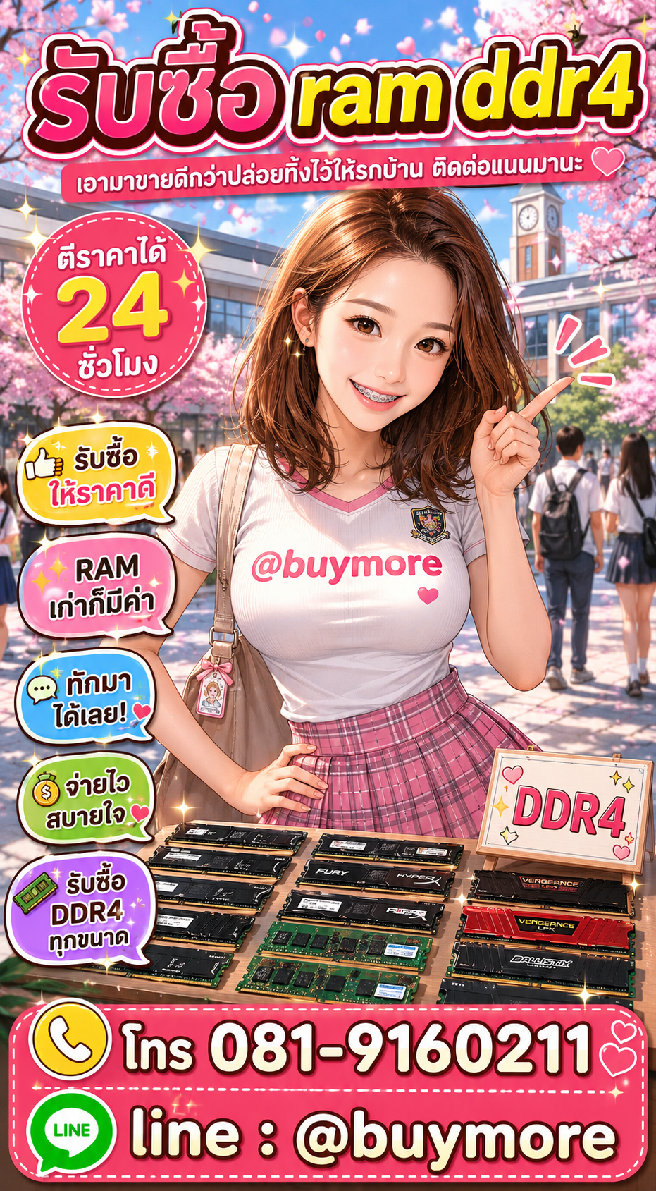 รับซื้อ ram  ddr4Buymore.in.th
