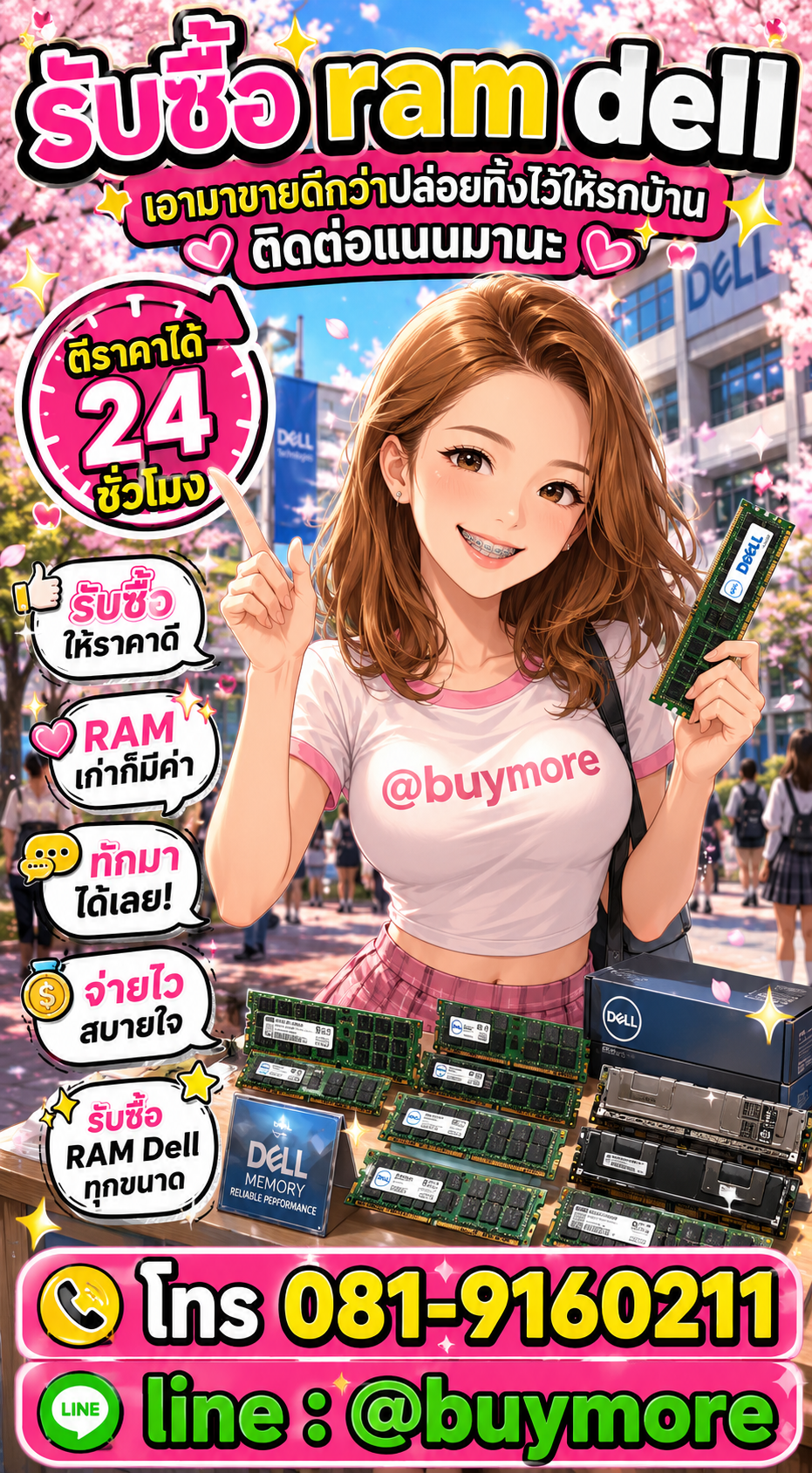 รับซื้อ ram  dell Buymore.in.th