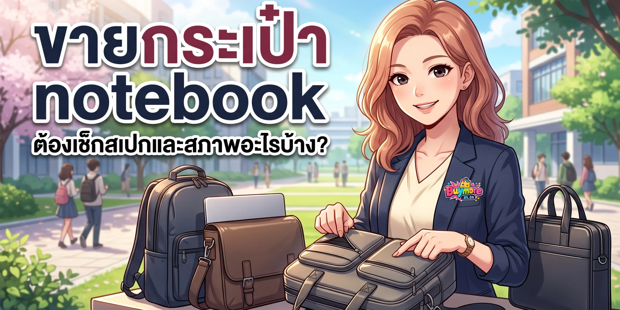 ขาย กระเป๋า notebook ต้องเช็กสเปกและสภาพอะไรบ้าง?